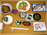 お料理　～糸魚川市の海と一緒に自慢のお食事もご堪能下さい～
